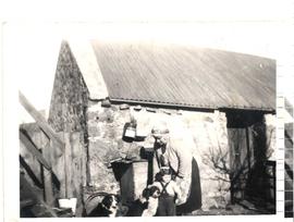 Standing beside the Barn