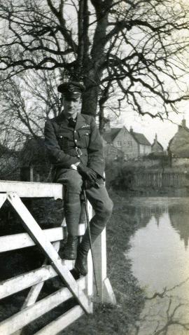 Sitting on the gate