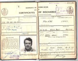 Seaman&#039;s Record Book and Certificates of Discharge