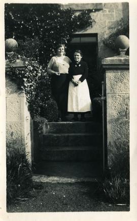 Two Ladies at the Front Door