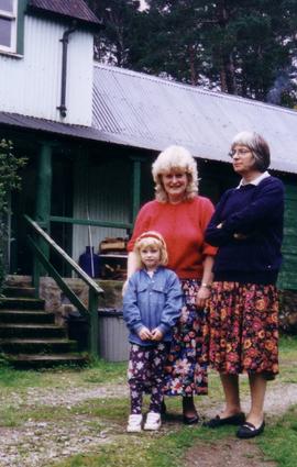 Standing in front of the school