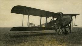 Standing beside the Aeroplane