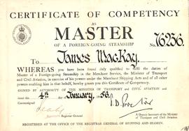 Certificate of Competency