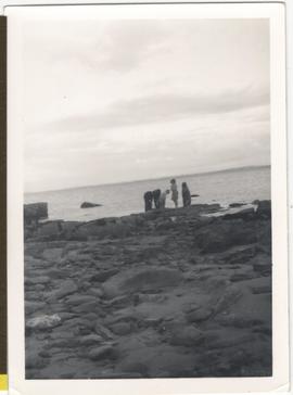 Standing on the rocks