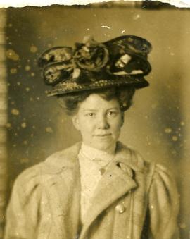 Lady Wearing a Large Hat