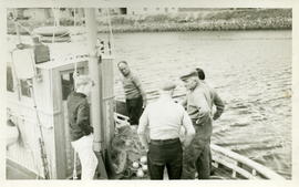 Standing on the boat